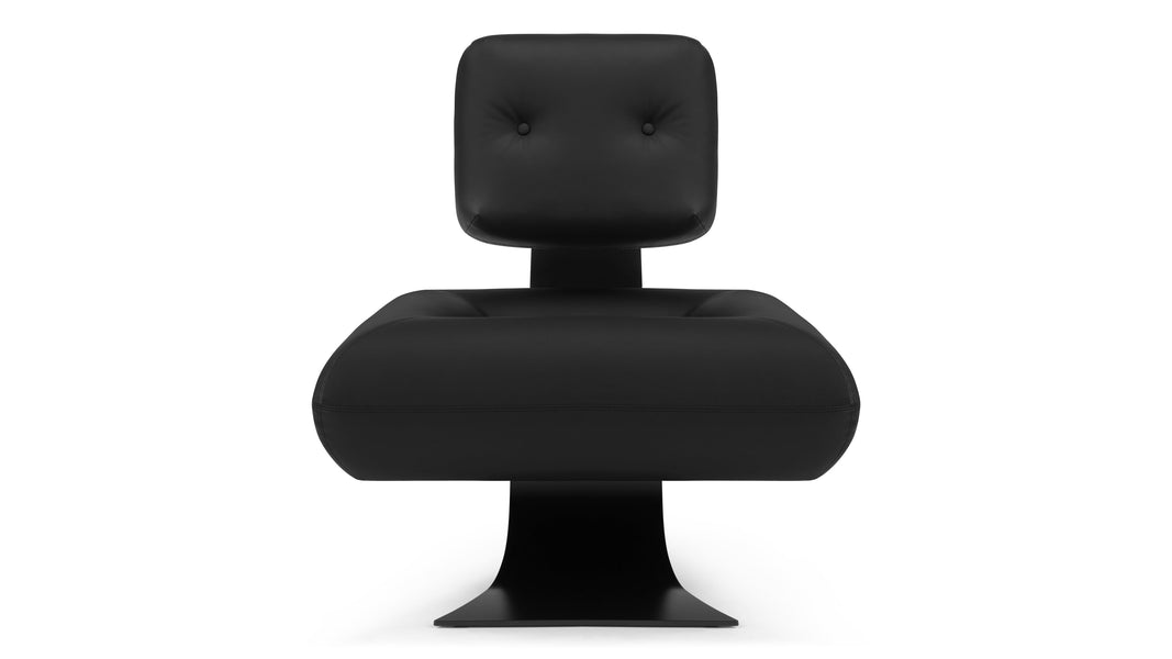 AltaAlta - Alta Lounge Chair, Black Vegan Leather