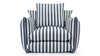 Hoxton - Hoxton - Hoxton Indoor/Outdoor Lounge Chair, Navy Stripe - Image 1