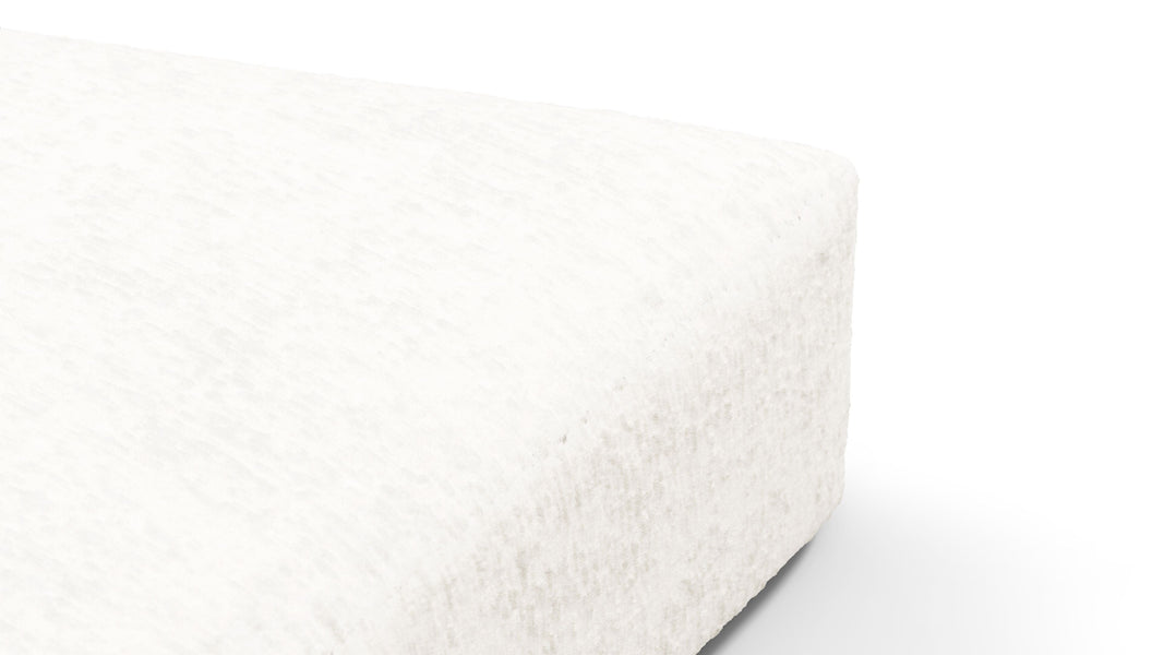 On the RocksOn the Rocks - On the Rocks Module, Seat Section 4, White Textured Chenille