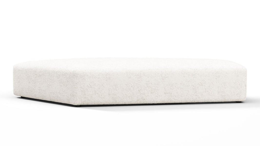On the RocksOn the Rocks - On the Rocks Module, Seat Section 1, White Textured Chenille