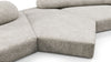 On the Rocks - On the Rocks - On the Rocks Sofa, Five Seater, Dove Textured Chenille - Image 6
