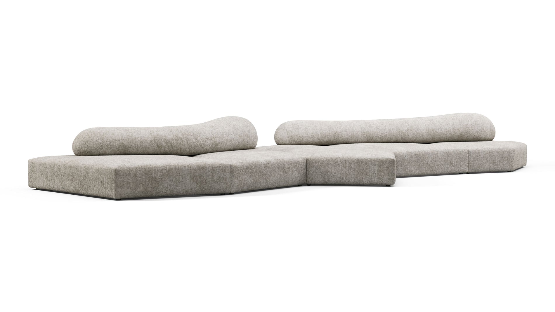 On the RocksOn the Rocks - On the Rocks Sofa, Five Seater, Dove Textured Chenille