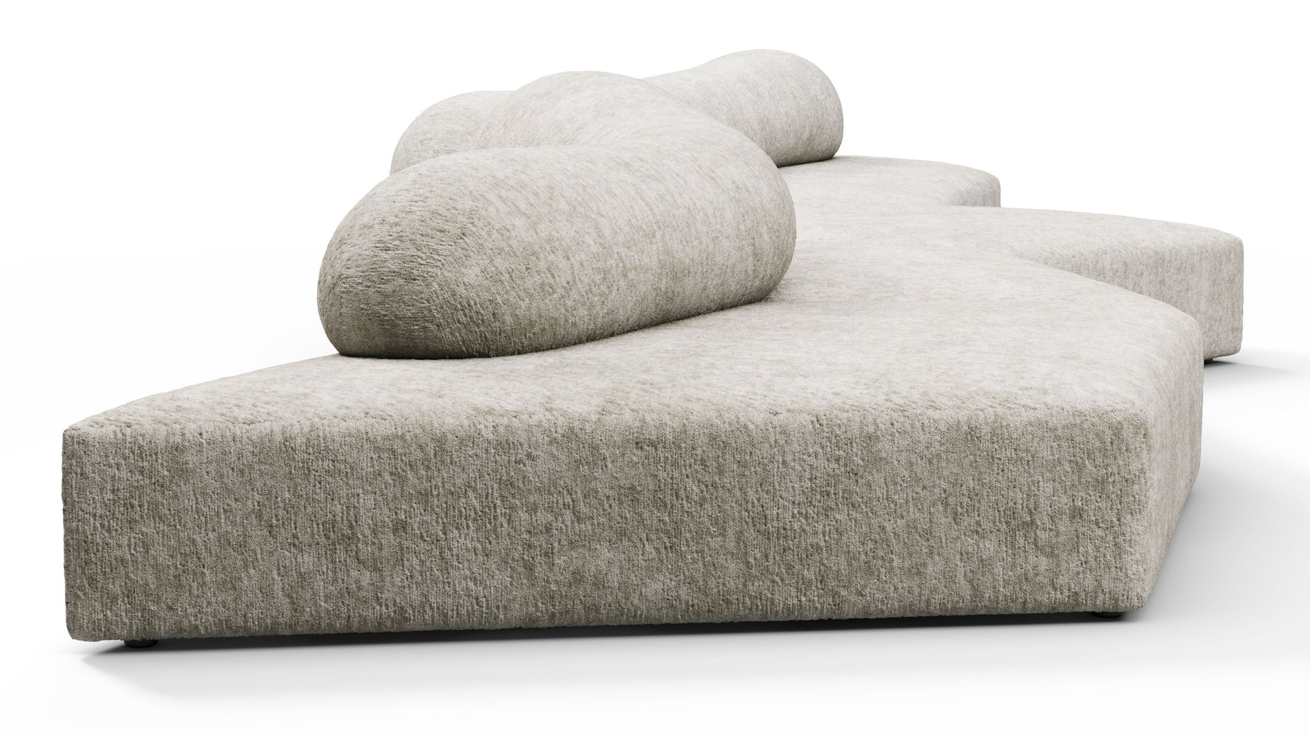 On the RocksOn the Rocks - On the Rocks Sofa, Five Seater, Dove Textured Chenille