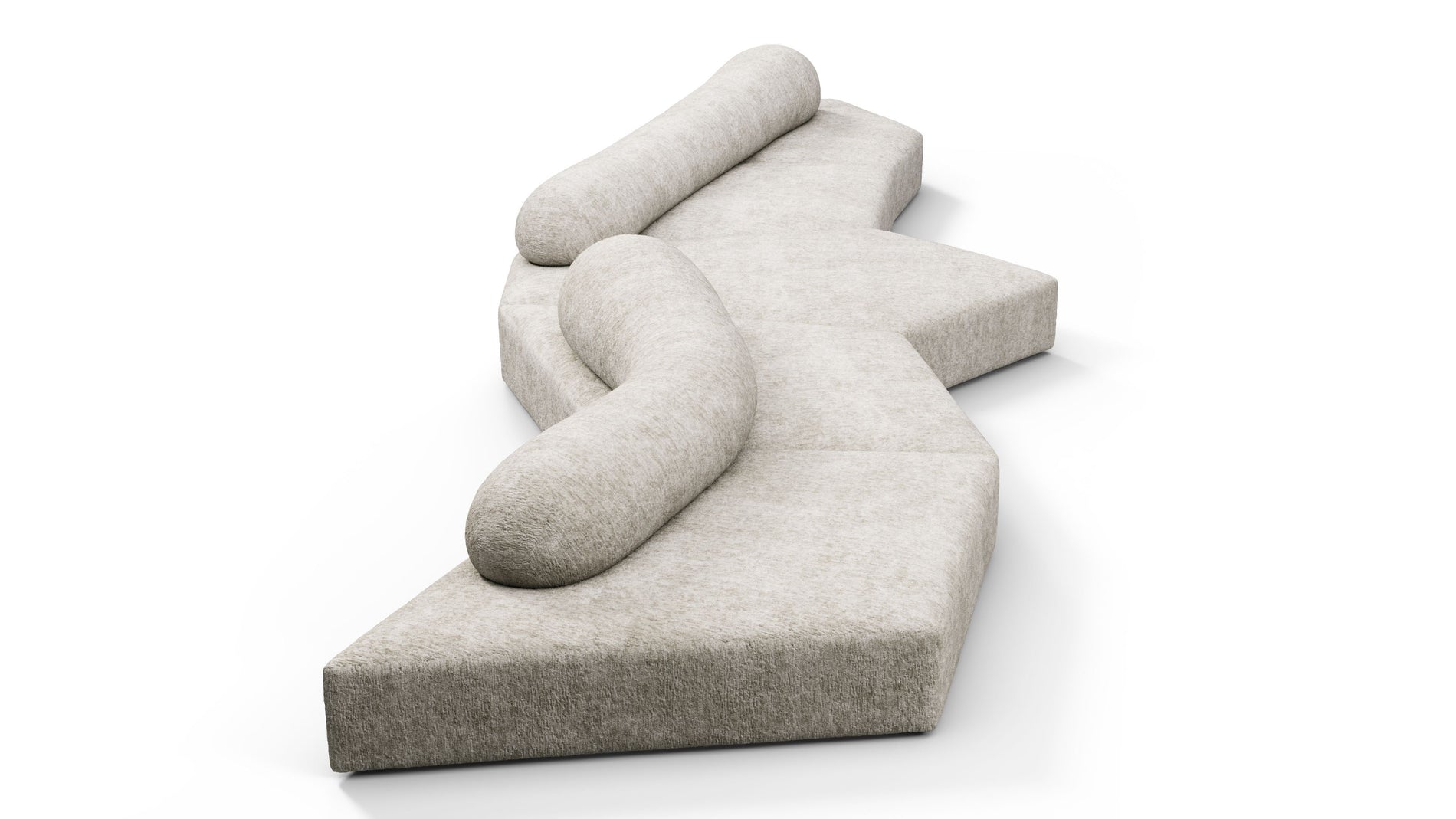 On the RocksOn the Rocks - On the Rocks Sofa, Five Seater, Dove Textured Chenille