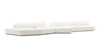 On the Rocks - On the Rocks - On the Rocks Sofa, Five Seater, White Textured Chenille - Image 2