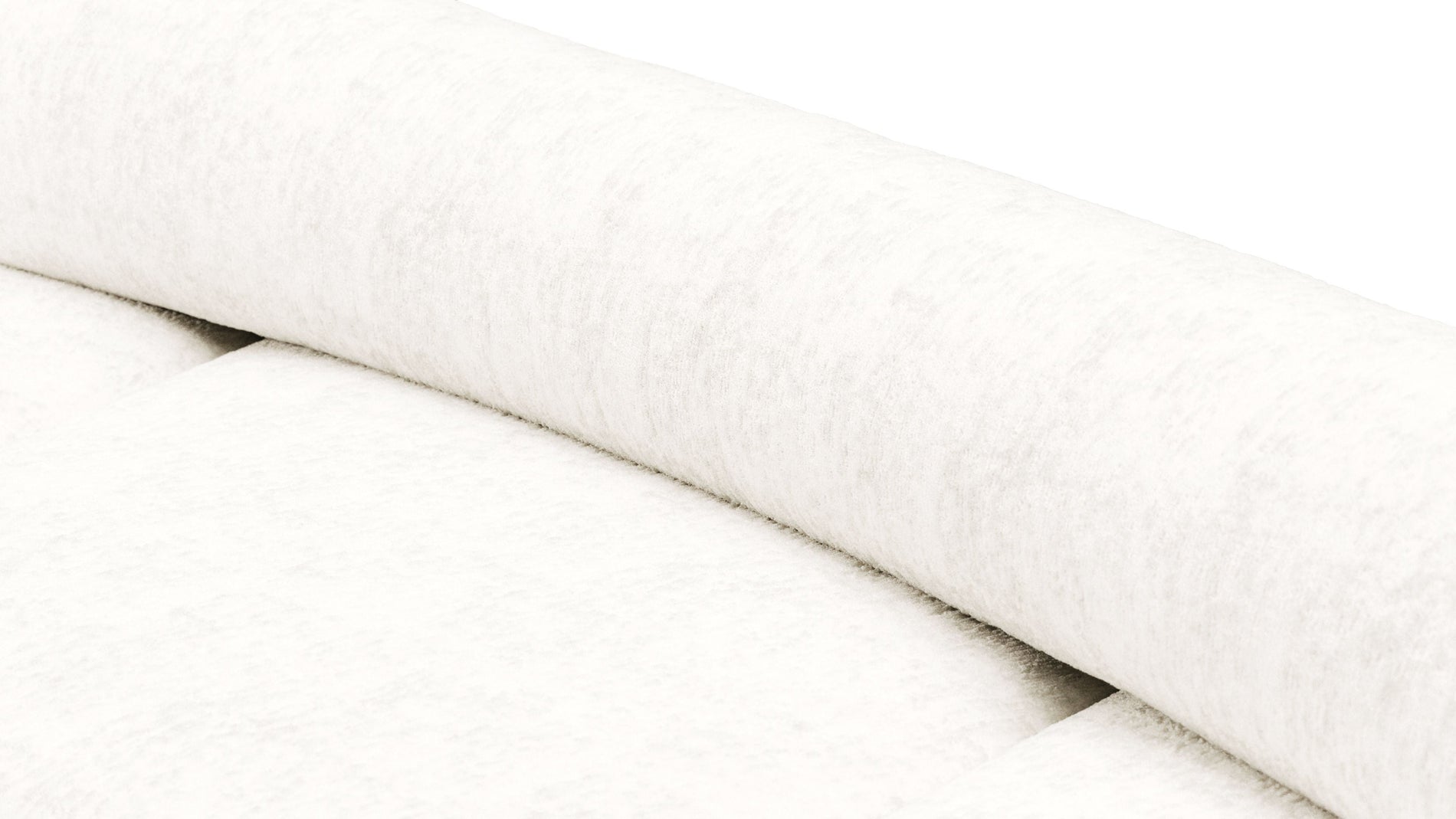 On the RocksOn the Rocks - On the Rocks Sofa, Large Corner, White Textured Chenille