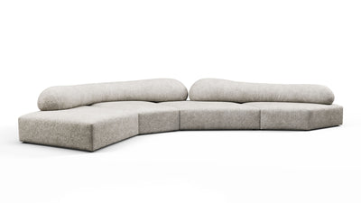 On the Rocks - On the Rocks - On the Rocks Sofa, Left Corner, Dove Textured Chenille - Image 1