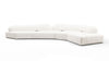 On the Rocks - On the Rocks - On the Rocks Sofa, Right Corner, White Textured Chenille - Image 1