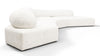 On the Rocks - On the Rocks - On the Rocks Sofa, Right Corner, White Textured Chenille - Image 3