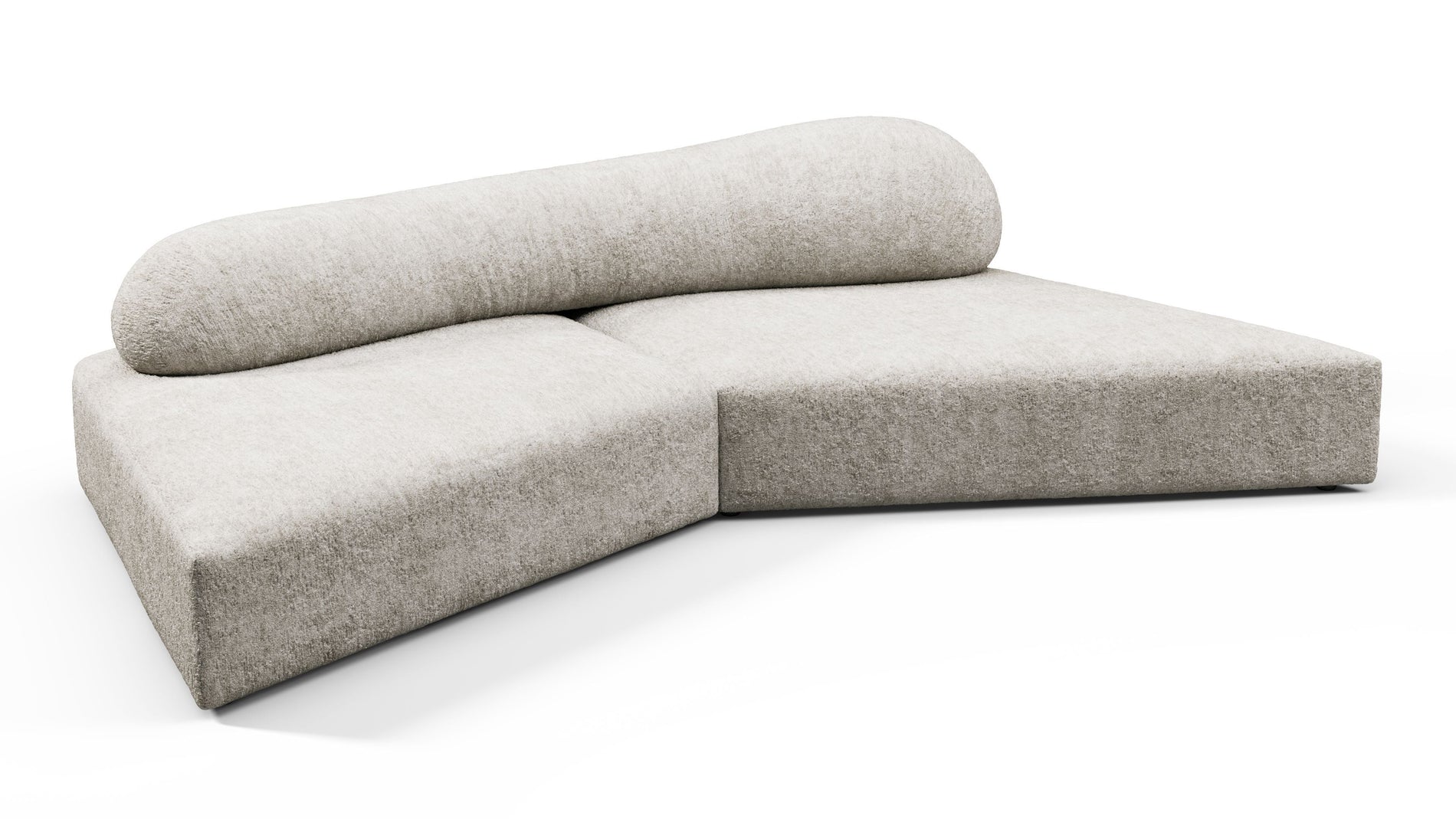 On the RocksOn the Rocks - On the Rocks Sofa, Small, Dove Textured Chenille