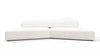 On the Rocks - On the Rocks - On the Rocks Sofa, Small, White Textured Chenille - Image 1