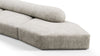 On the Rocks - On the Rocks - On the Rocks Sofa, Three Seater, Left, Dove Textured Chenille - Image 5