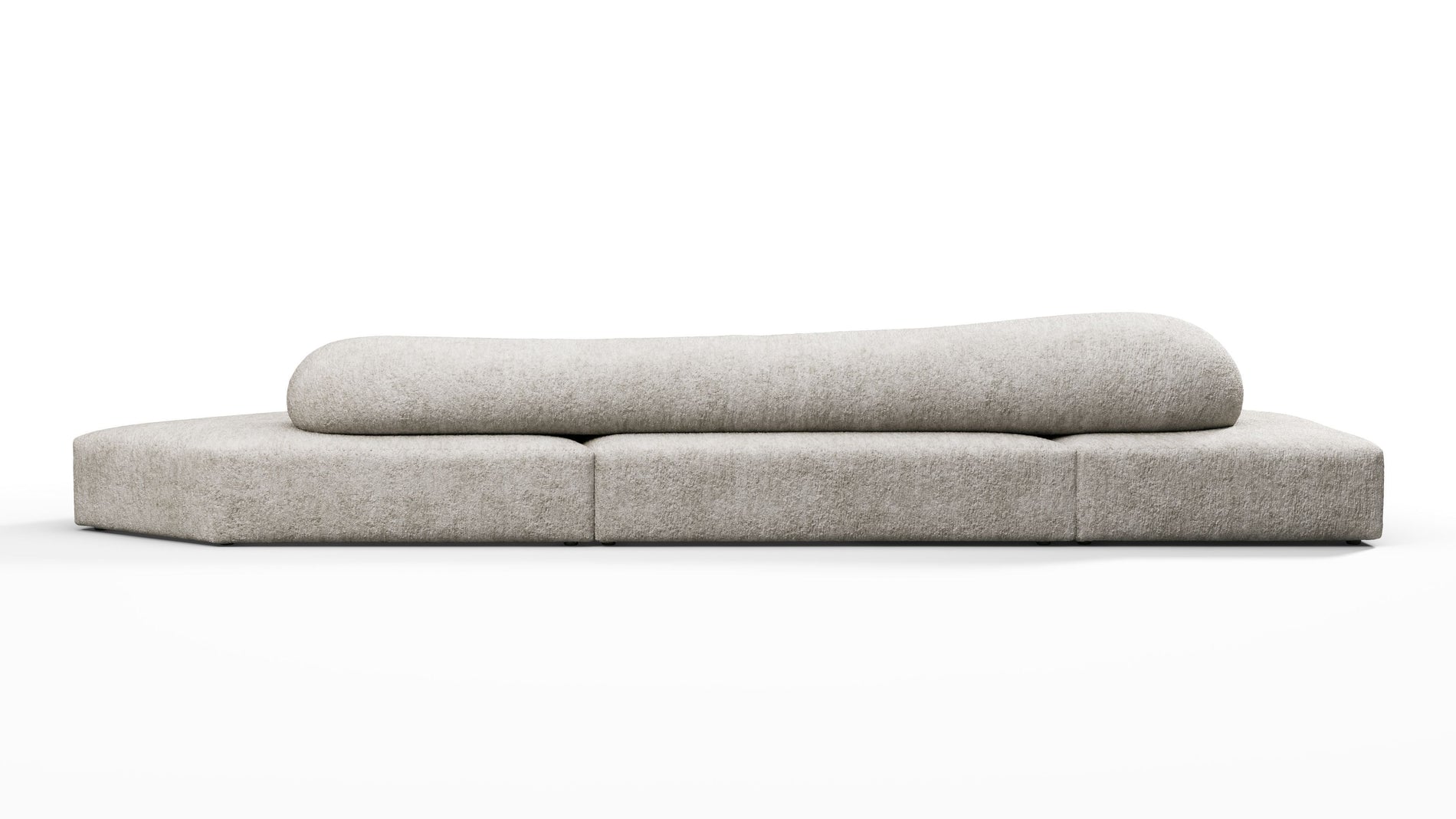 On the RocksOn the Rocks - On the Rocks Sofa, Three Seater, Left, Dove Textured Chenille