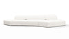 On the Rocks - On the Rocks - On the Rocks Sofa, Three Seater, Right, White Textured Chenille - Image 1
