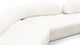 On the Rocks - On the Rocks - On the Rocks Sofa, U Shape, White Textured Chenille - Image 8
