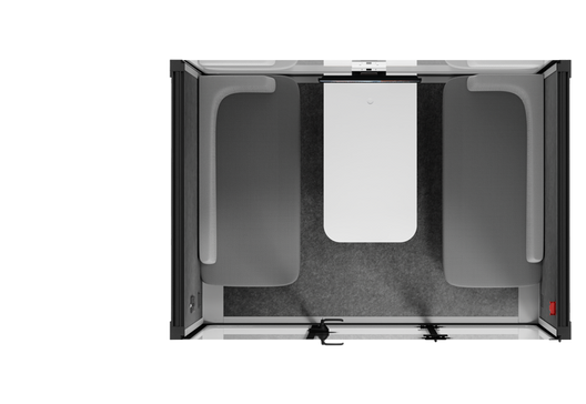 Well-ventilated, modern yet ergonomic acoustic phone booths