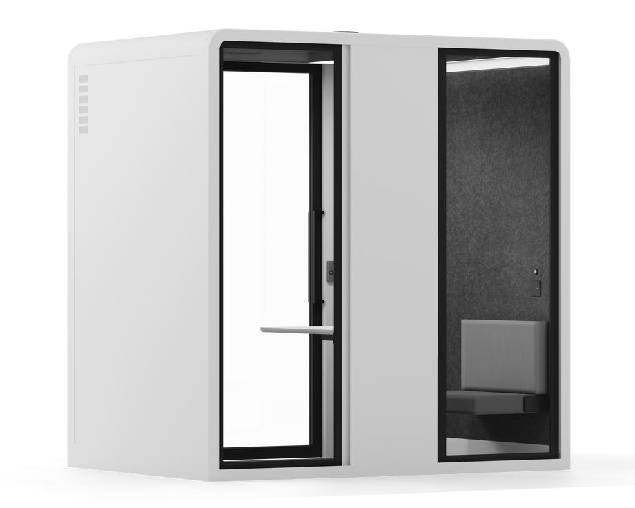 Access Meeting Booth - LargeWhite / Bench Furniture Only