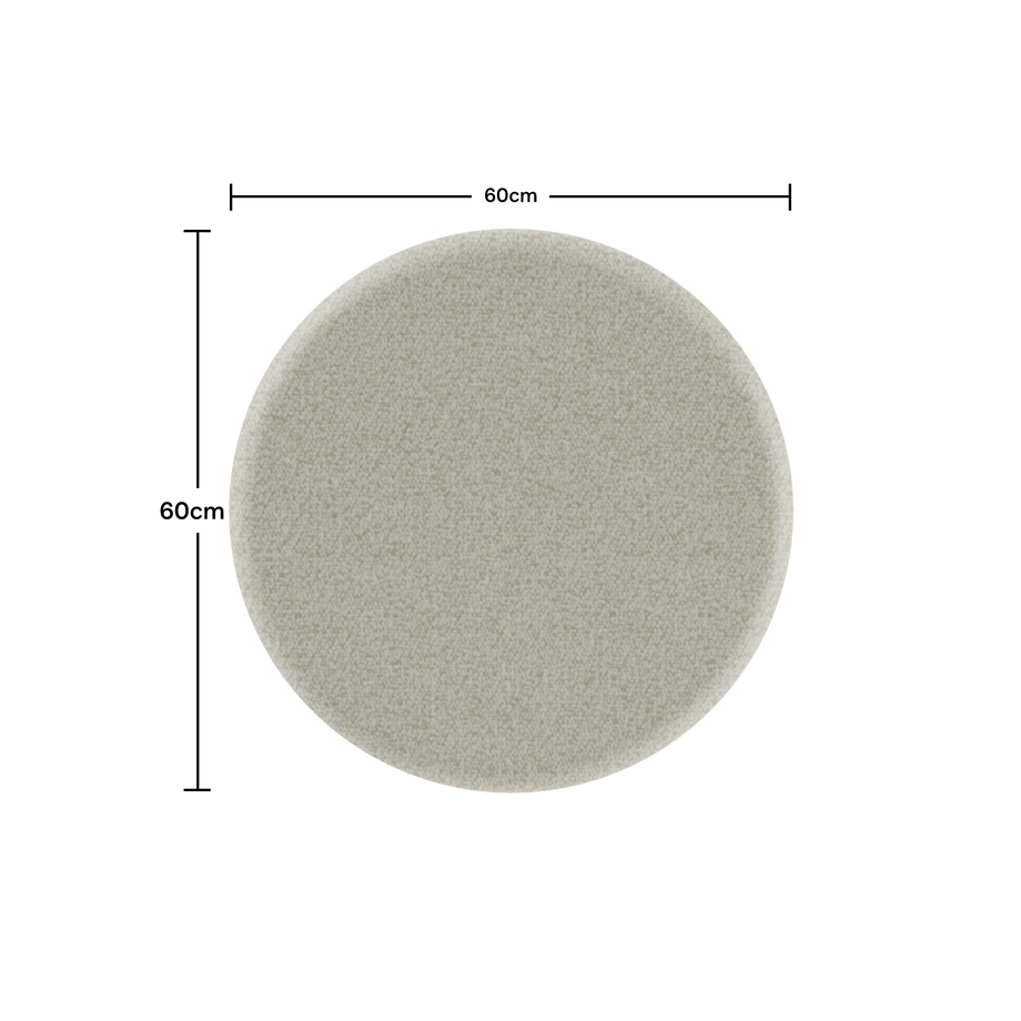 Acoustic Wall PanelBeige / Round / 60cm by 60cm