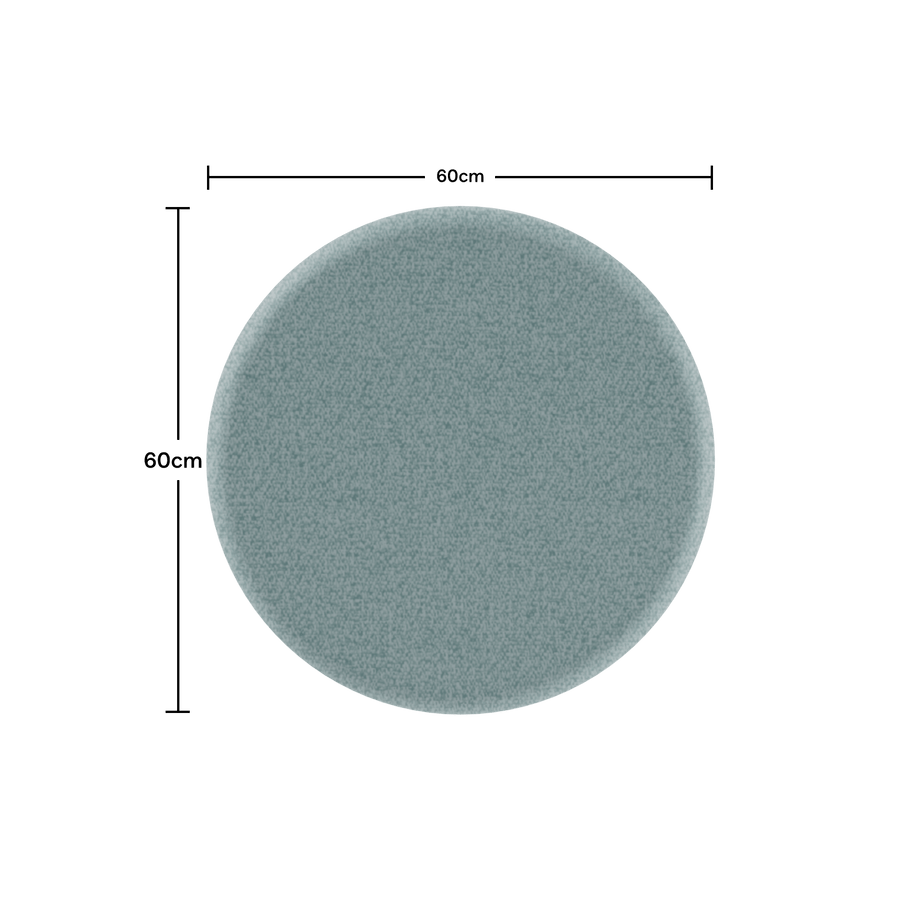 Acoustic Ceiling PanelTeal / Round / 60cm by 60cm