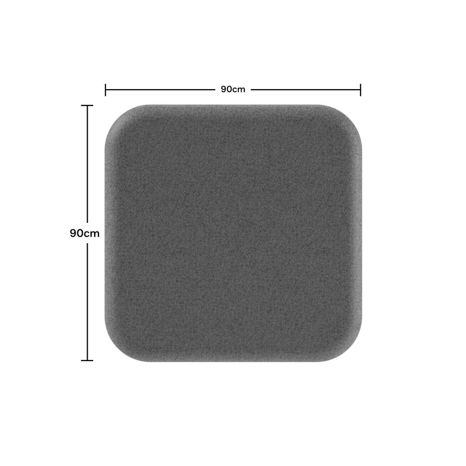Acoustic Wall PanelDark Grey / Square / 90cm by 90cm