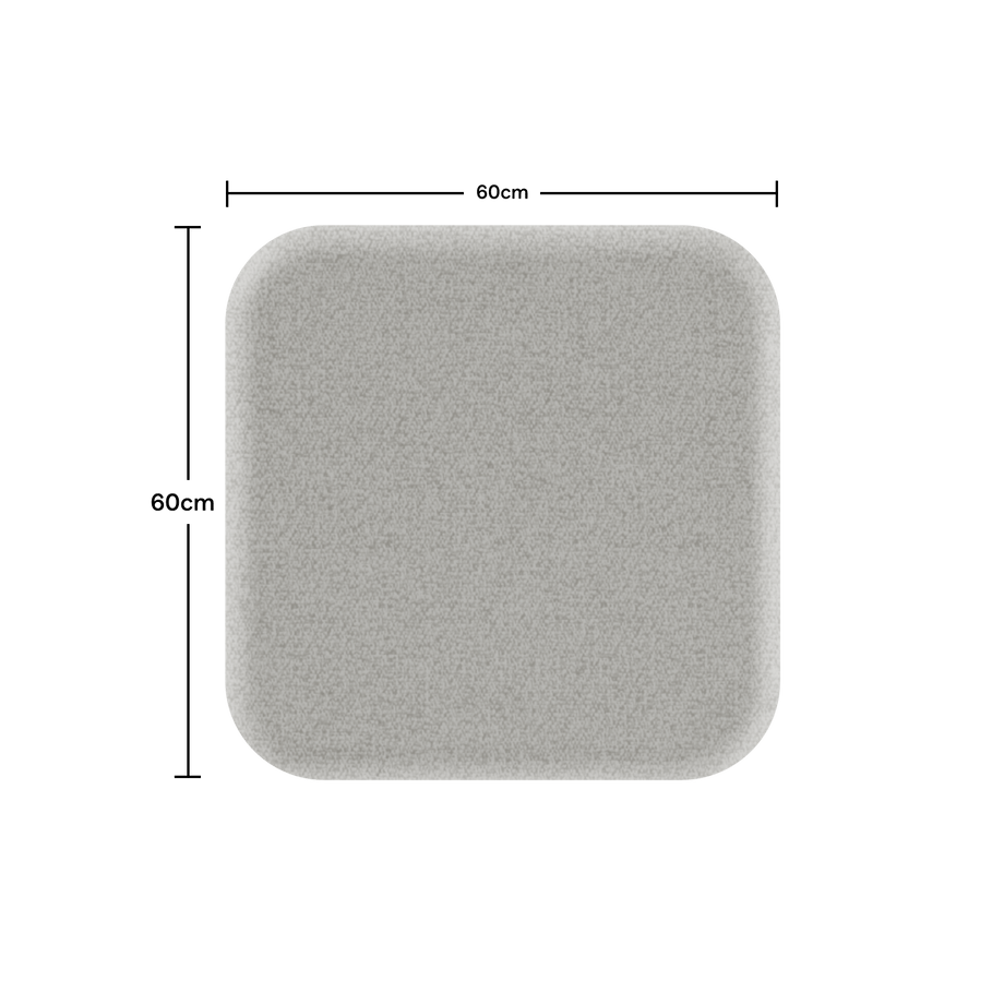 Acoustic Wall PanelPebble Grey / Square / 60cm by 60cm