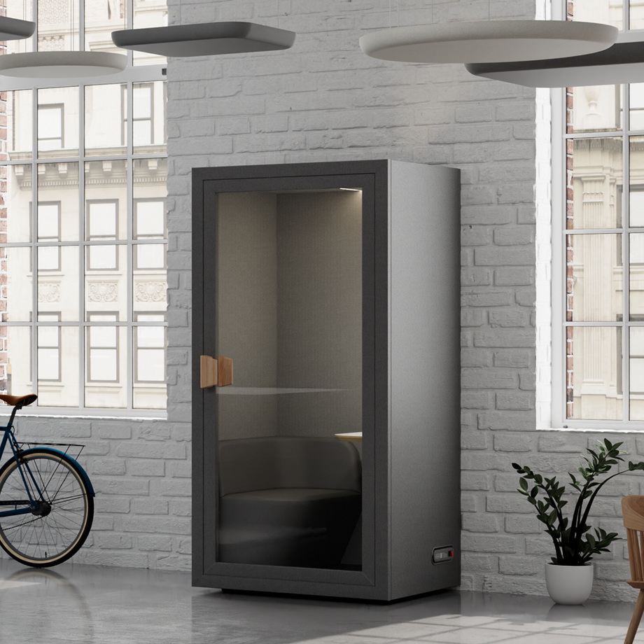 Folio Geometric Acoustic - Ceiling PanelDark Grey / Round / 60cm by 60cm