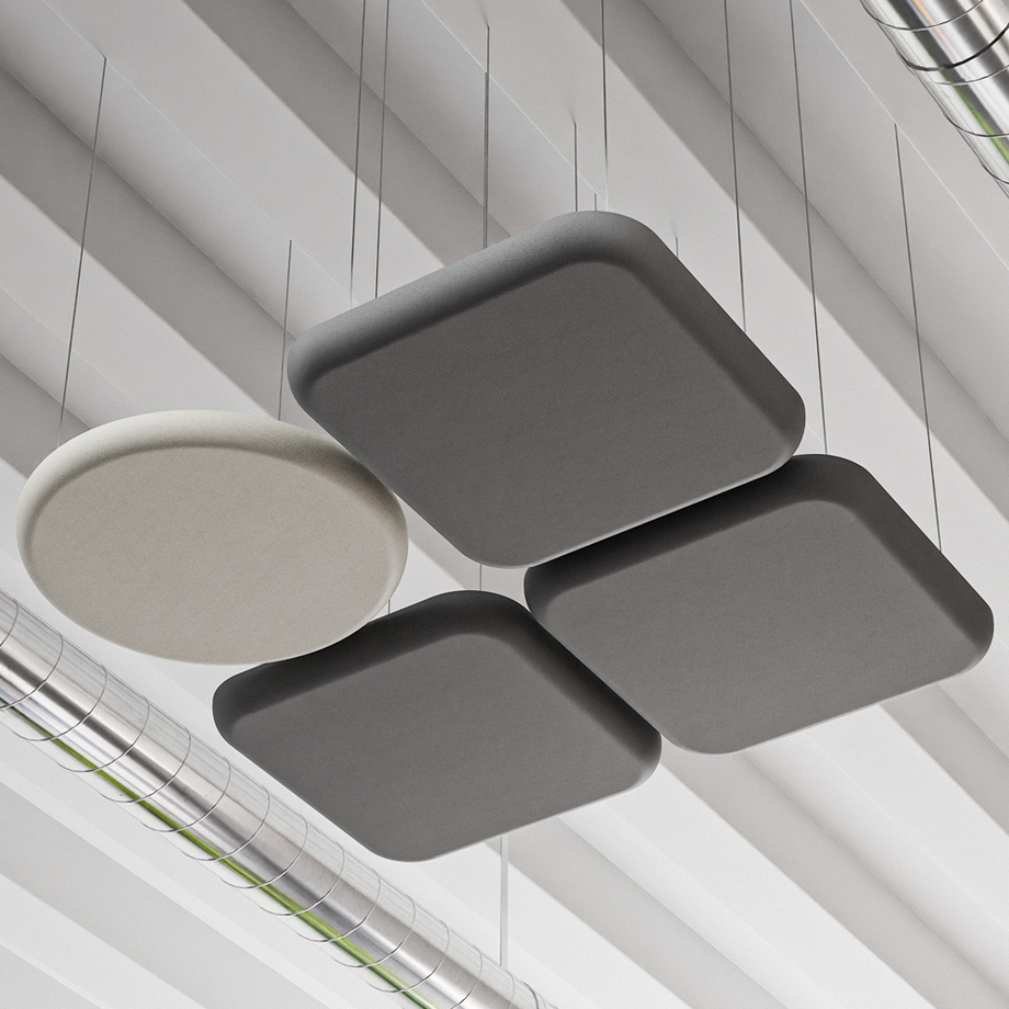 Acoustic Wall PanelDark Grey / Square / 60cm by 60cm
