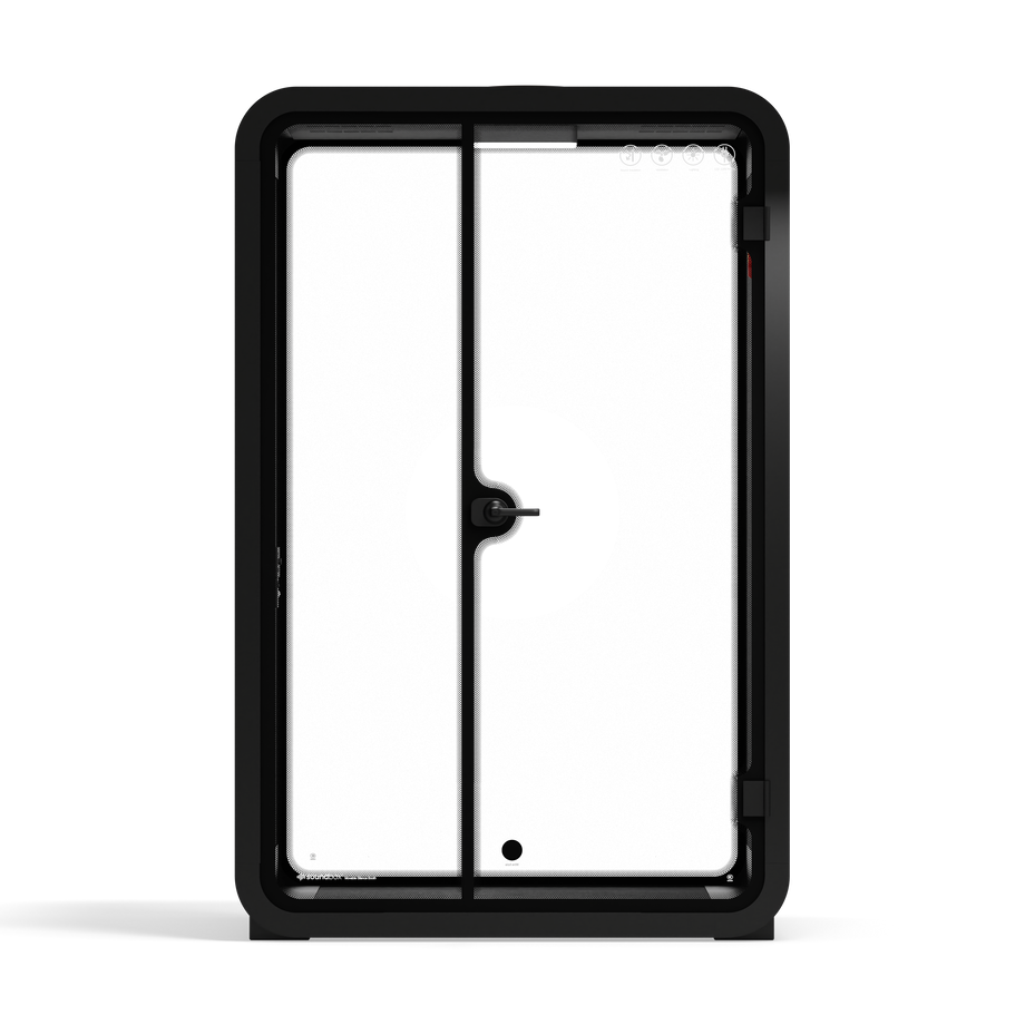 Office Phone Booth Quell - 2 PersonWooden / Dark Gray / No Furniture