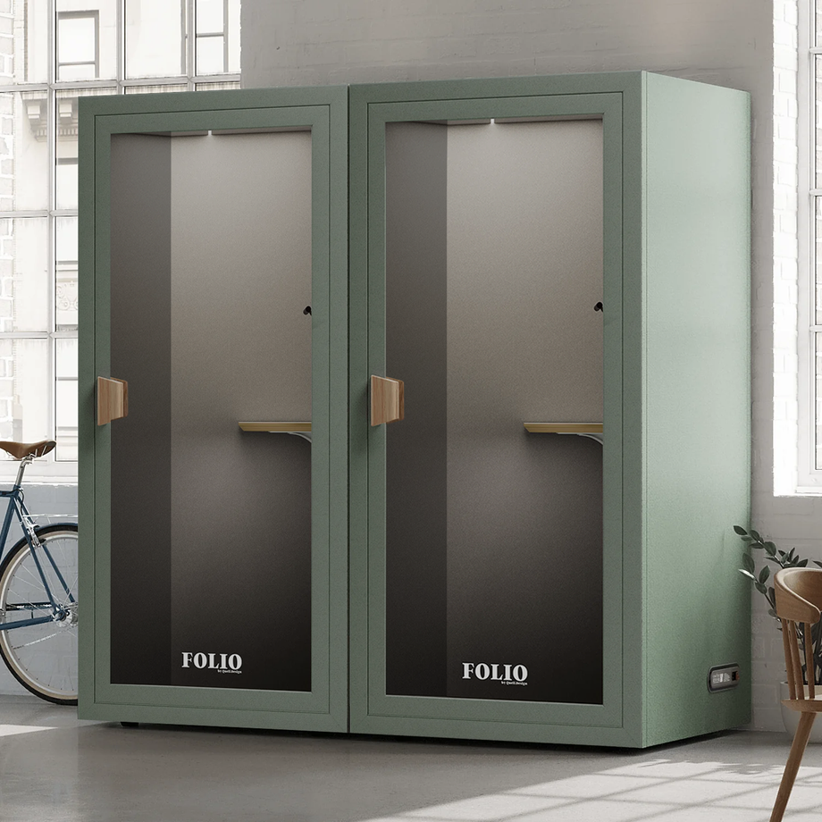 Office Phone Booth Folio - Sta opFolio Dusty Teal / Furniture Set 1