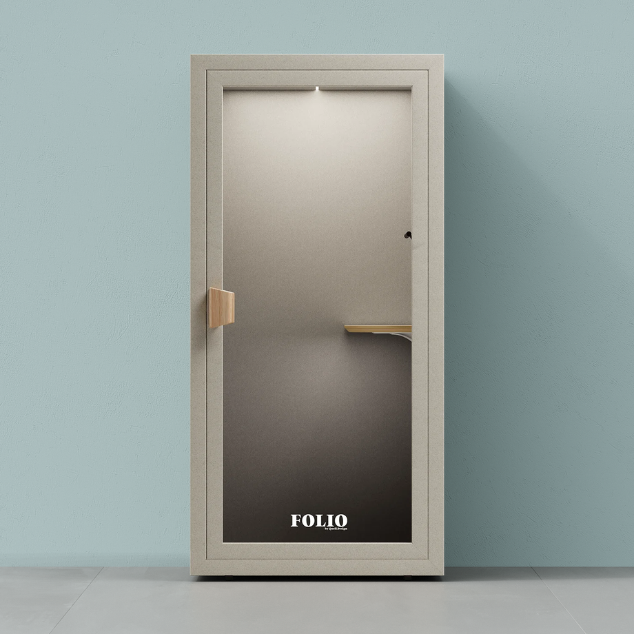 Office Phone Booth Folio - Sta opFolio Beige / Furniture Set 1