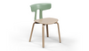 Okse V1 Morandi Green Wood Leg Chair Quell Design 1