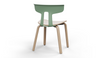Okse V1 Morandi Green Wood Leg Chair Quell Design 2