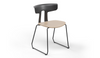 Okse V2 Black Sled Base Chair Quell Design 1