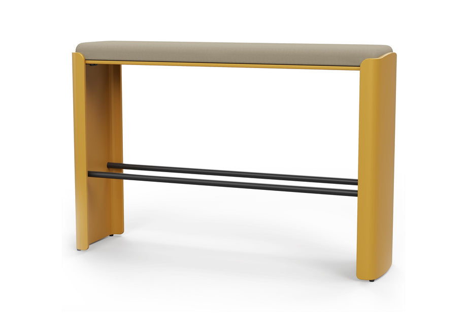 Banquette de comptoir Palma - 112 cm Café / Dijon