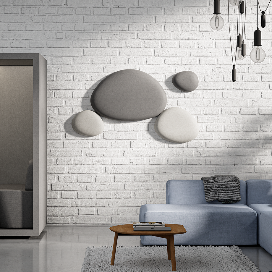 Acoustic Wall PanelDark Grey / Pebble Grey