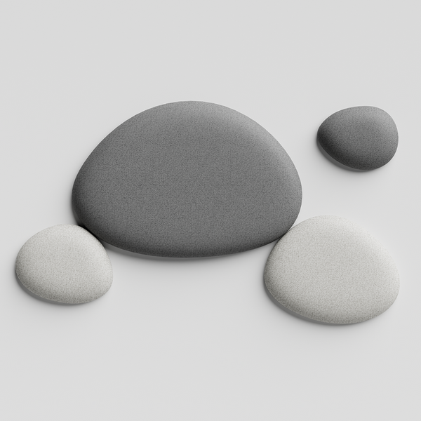 Folio Pebble - WandpaneeleDunkelgrau / Kieselgrau