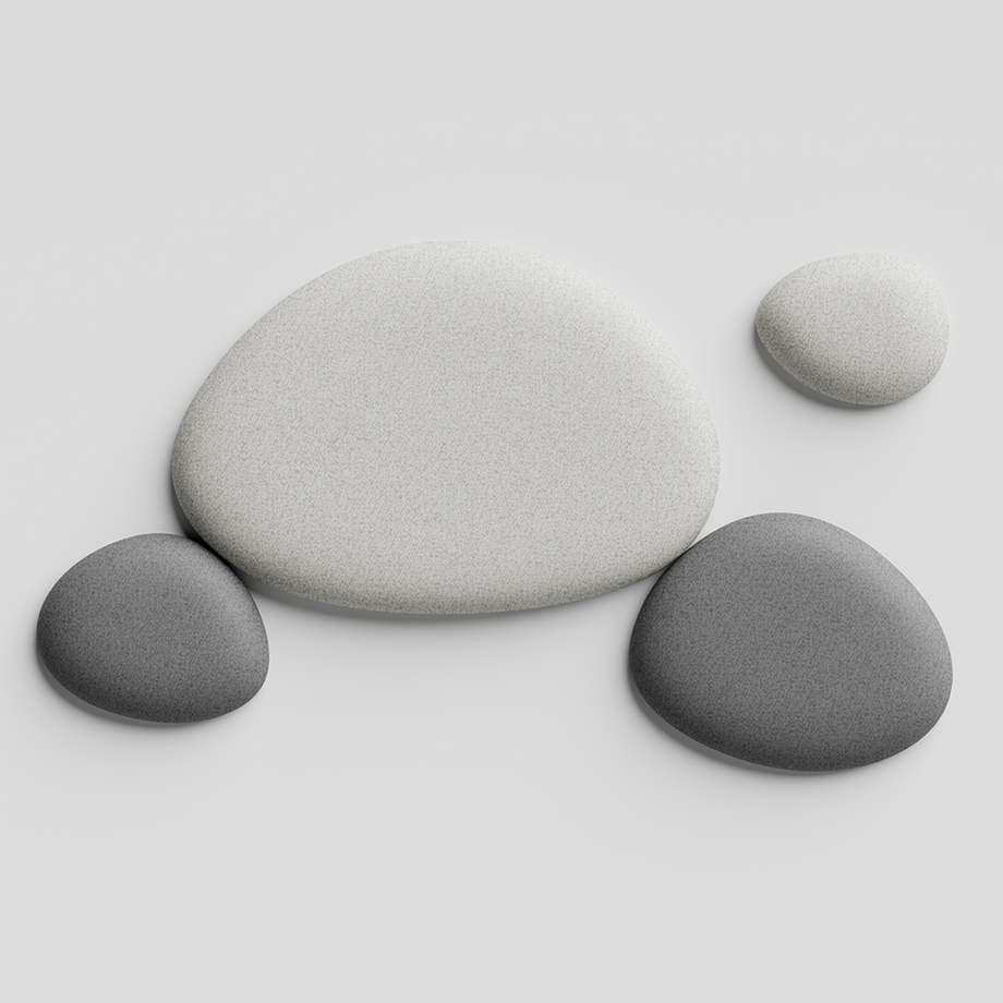 Folio Pebble - WandpaneeleKieselgrau / Dunkelgrau