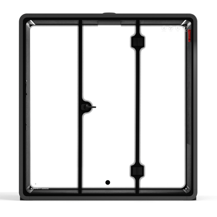 Quell Demi Booth 2+Charcoal / Dark Grey / No Furniture