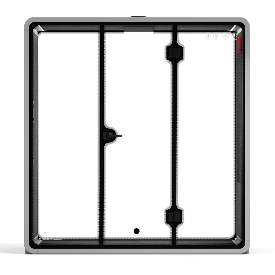 Quell Demi Booth 2+Light Grey / Dark Grey / No Furniture