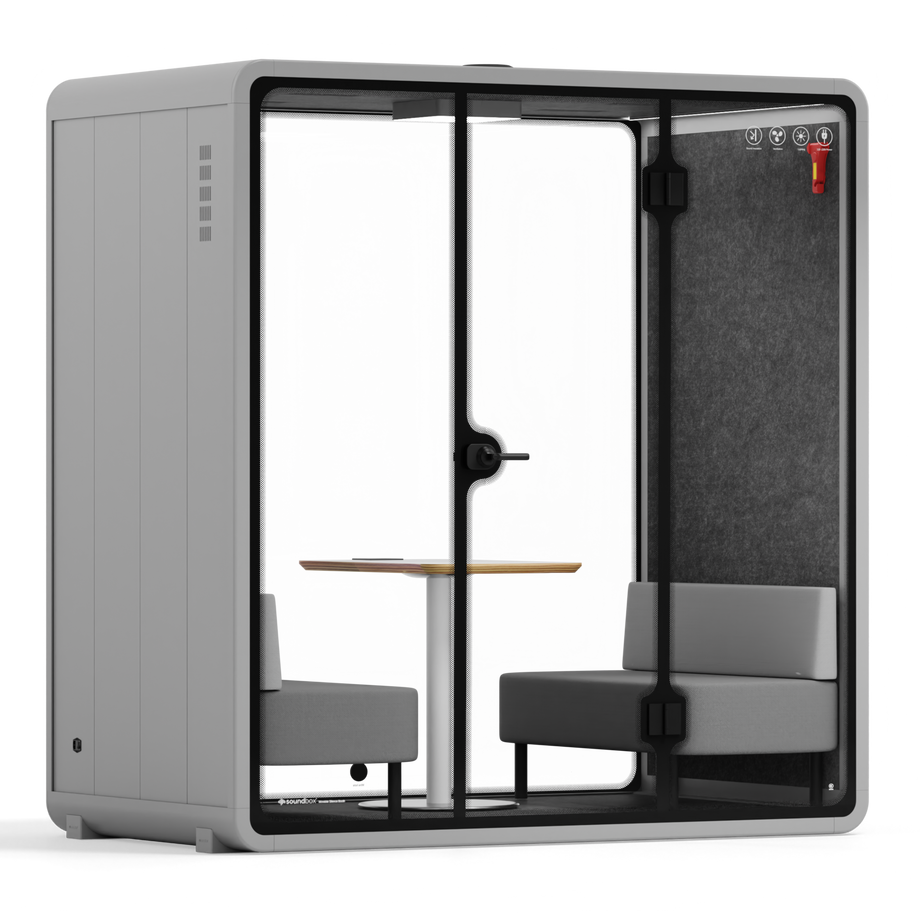 Quell Demi Booth 2+Light Grey / Dark Grey / Furniture Set 1