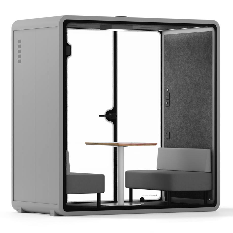 Quell Demi Booth 2+Light Grey / Dark Grey / Furniture Set 1