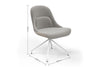 A Bloom Scandinavian Inspired Office Chair with dimensions indicated on a white background. The dimensions are width 550mm, depth 620mm, height 820mm and seat height 450mm.