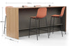 Skanfor Collaborative Breakfast Bar, on a white background with dimensions of 2400mm x 1080mm x 800mm