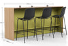 Skanfor Collaborative Breakfast Bar, on a white background with dimensions of 2400mm x 1080mm x 600mm