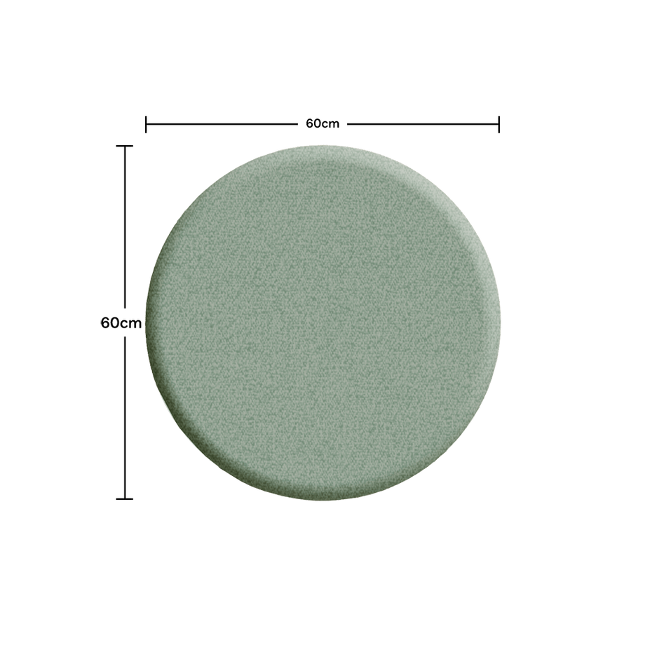 Acoustic Wall PanelTeal / Round / 60cm by 60cm