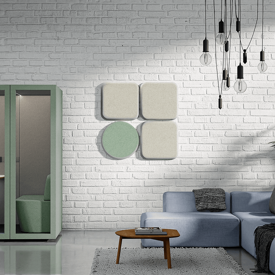 Acoustic Wall PanelTeal / Round / 60cm by 60cm