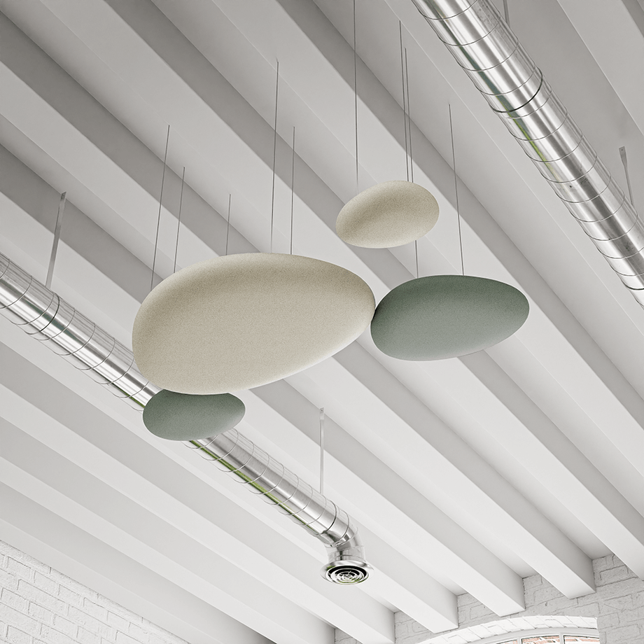 Acoustic Ceiling Panels SetBeige / Teal
