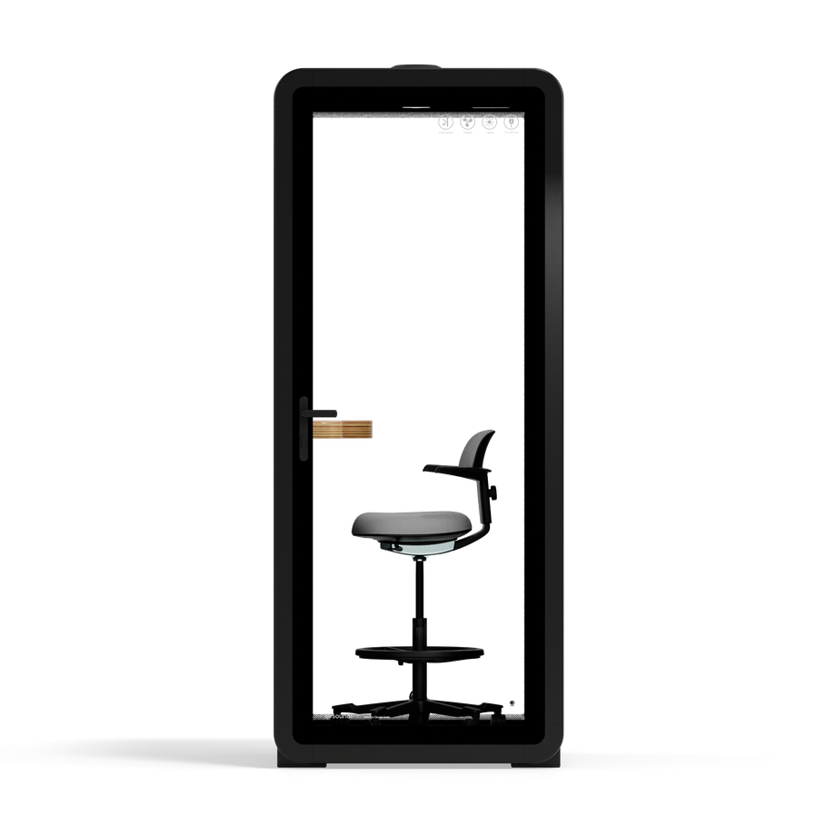 Kontorpod Quell Akustisk Charcoal / With Furniture / Dark Grey