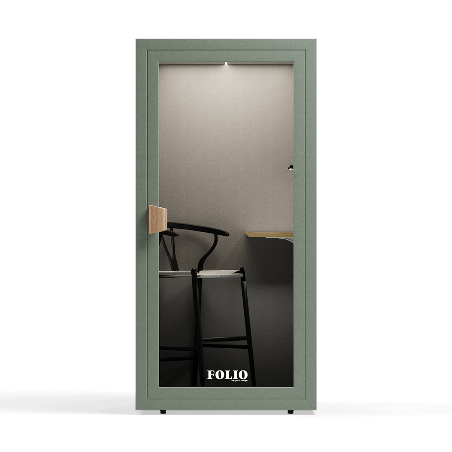 Office Phone Booth Folio - Sta opFolio Dusty Teal / Furniture Set 2