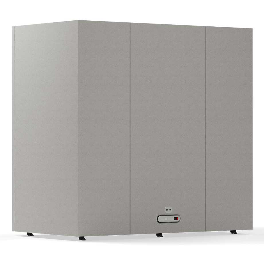 Folio Office Pod - 2-4 PersonFolio Pebble Grey / Furniture As Per Images